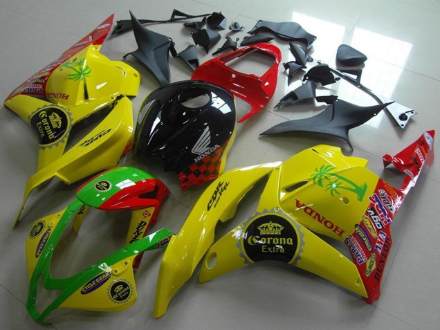 Carenados Moto Honda CBR600RR 2009-2012 - Amarillo Rojo Verde Negro Brillante Corona Extra Fábrica
