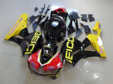Carenados Moto Honda CBR600RR 2013-2026 - Amarillo Rojo Negro Brillante Geico Fábrica