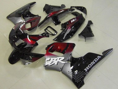 Carenados Moto Honda CBR900RR 893 1996-1997 - Plata Rojo Granate Negro Brillante Fábrica