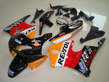 Carenados Moto Honda CBR900RR 919 1998-1999 - Naranja Blanco Rojo Negro Brillante Repsol Fábrica