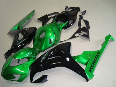 Carenados Moto Honda CBR1000RR 2006-2007 - Verde Negro Brillante Fábrica