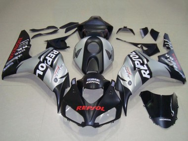 Carenado Moto Honda CBR1000RR 2006-2007 - Plata Negro Mate Repsol Fábrica