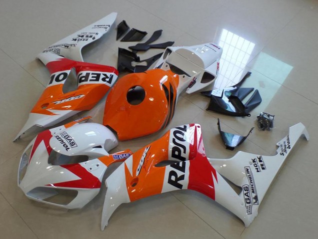 Carenado Moto Honda CBR1000RR 2006-2007 - Naranja Blanco Rojo Negro Brillante Repsol Fábrica