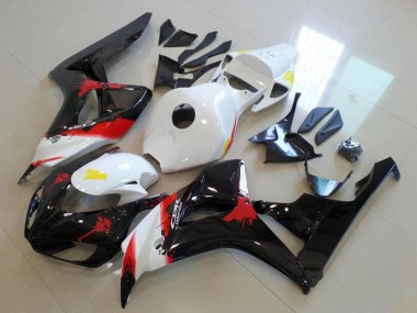 Carenado Moto Honda CBR1000RR 2006-2007 - Blanco Rojo Negro Brillante Fábrica