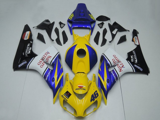 Carenados Moto Honda CBR1000RR 2006-2007 - Azul Amarillo Blanco Negro Brillante Rojo Nastro Azzurro Fábrica