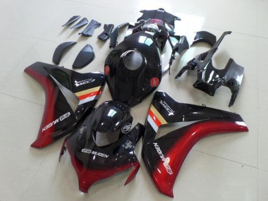 Carenados Moto Honda CBR1000RR 2008-2011 - Negro Brillante Rojo Mugen Fábrica