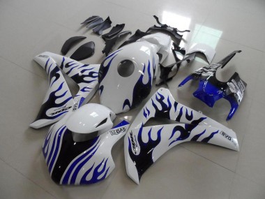 Carenados Moto Honda CBR1000RR 2008-2011 - Blanco Azul Llama Carrera Fábrica