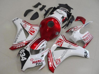 Carenados Moto Honda CBR1000RR 2008-2011 - Blanco Rojo Negro HARC Pro PIAA 634 Fábrica