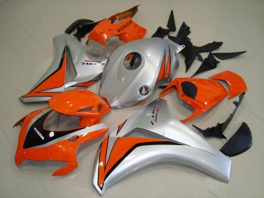 Carenados Moto Honda CBR1000RR 2008-2011 - Plata Naranja Negro Brillante Fábrica