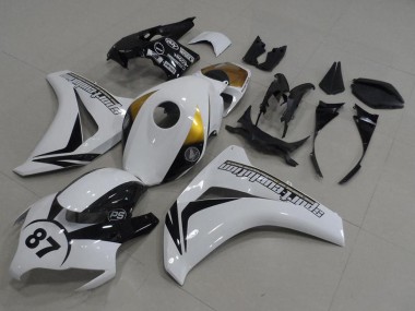 Carenados Moto Honda CBR1000RR 2008-2011 - Blanco Oro Negro Brillante 87 Fábrica