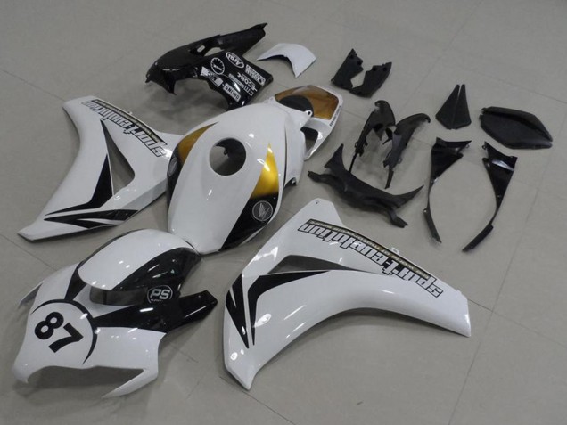 Carenados Moto Honda CBR1000RR 2008-2011 - Blanco Oro Negro Brillante 87 Fábrica