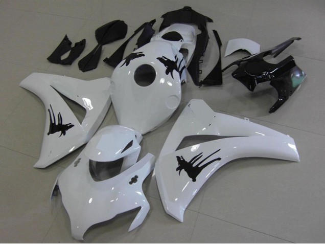 Carenados Moto Honda CBR1000RR 2008-2011 - Blanco Negro Especial Calcomanías Fábrica