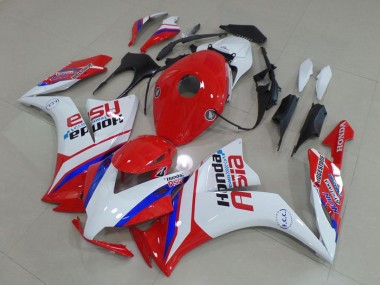 Carenados Moto Honda CBR1000RR 2012-2016 - Blanco Rojo Azul Honda Asia Fábrica