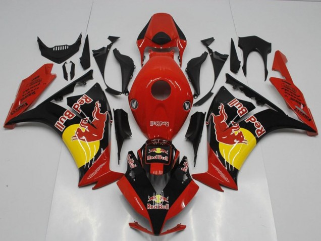 Carenados Moto Honda CBR1000RR 2012-2016 - Rojo Negro Amarillo Rojo Bull Fábrica