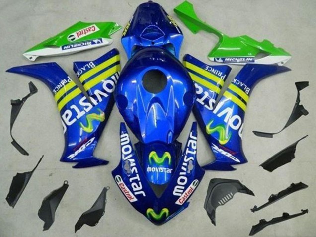 Carenados Moto Honda CBR1000RR 2012-2016 - Azul Amarillo Verde MoviStar Castrol Fábrica