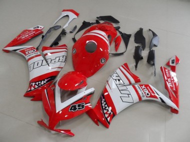 Carenados Moto Honda CBR1000RR 2012-2016 - Blanco Rojo Liverpool 45 Fábrica