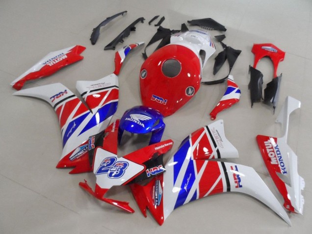 Carenados Moto Honda CBR1000RR 2012-2016 - Blanco Rojo Azul HRC 23 Fábrica