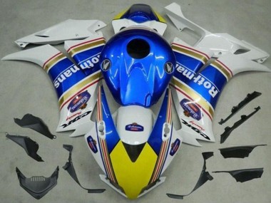 Carenados Moto Honda CBR1000RR 2012-2016 - Blanco Azul Amarillo Rothmans Fábrica