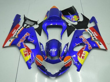Carenados Moto Suzuki GSXR 1000 2000-2002 - Azul Amarillo Rojo Bull Repsol Fábrica