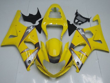 Carenados Moto Suzuki GSXR 1000 2000-2002 - Amarillo Plata Gris Fábrica