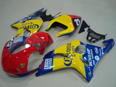 Carenados Moto Suzuki GSXR 1000 2000-2002 - Amarillo Rojo Azul Corona Carrera Fábrica