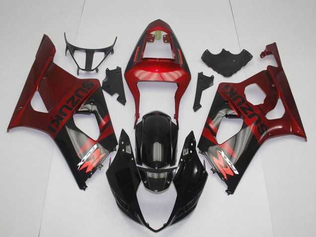 Carenado Moto Suzuki GSXR 1000 2003-2004 - Rojo Negro Brillante Fábrica