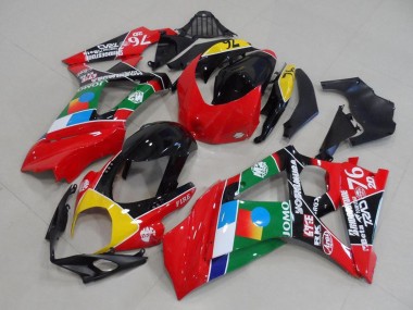 Carenados Moto Suzuki GSXR 1000 2007-2008 - Rojo Amarillo Negro Azul Blanco Verde Fábrica