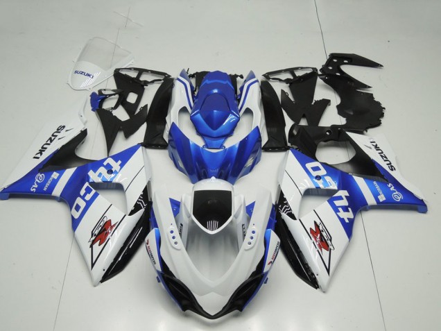 Carenado Moto Suzuki GSXR 1000 2009-2016 - Blanco Azul Negro Tyco Fábrica