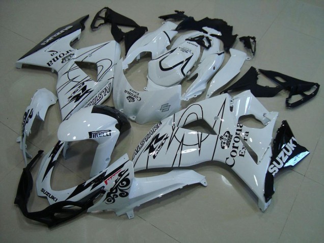 Carenados Moto Suzuki GSXR 1000 2009-2016 - Blanco Negro Corona Fábrica