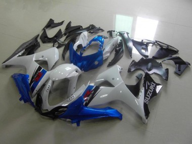 Carenados Moto Suzuki GSXR 1000 2009-2016 - Blanco Azul Negro OEM Estilo Fábrica