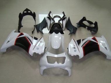 Carenados Moto Kawasaki ZX250R 2008-2012 - Blanco Rojo Negro Brillante Fábrica