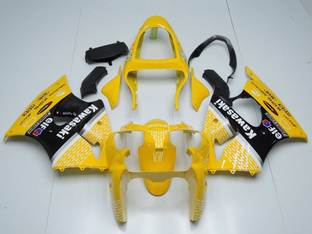 Carenados Moto Kawasaki ZX6R 2000-2002 - Amarillo Blanco Negro Elf Bridgestone Fábrica