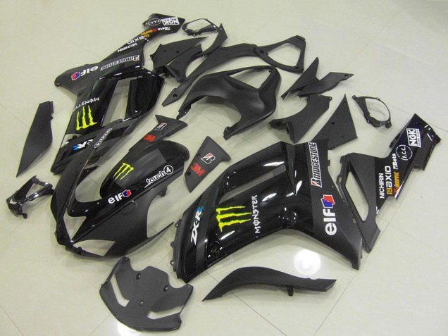 Carenados Moto Kawasaki ZX6R 2007-2008 - Negro Monstruo Fábrica