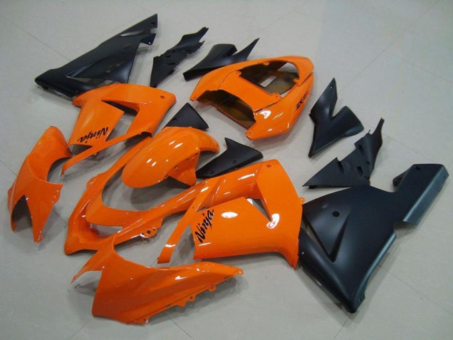 Carenados Moto Kawasaki ZX10R 2004-2005 - Naranja Negro Mate Fábrica