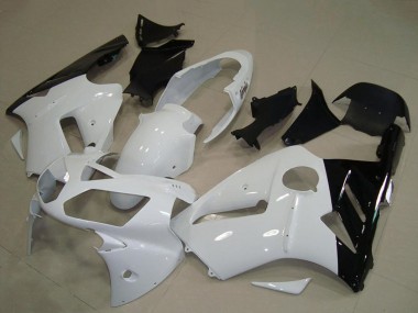 Carenado Moto Kawasaki ZX12R 2002-2006 - Blanco Negro Brillante Fábrica