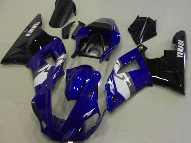 Carenados Moto Yamaha YZF R1 2000-2001 - Azul Blanco Negro Fábrica
