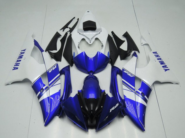 Carenados Moto Yamaha YZF R6 2008-2016 - Blanco Azul Negro OEM Estilo Fábrica