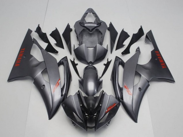 Carenado Moto Yamaha YZF R6 2008-2016 - Gris Rojo Calcomanías Fábrica