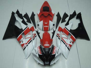 Carenado Moto Yamaha YZF R6 2008-2016 - Blanco Rojo Negro Fábrica