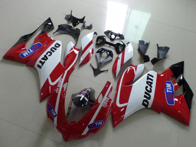 Carenados Moto Ducati 1199 2011-2014 - Blanco Rojo Tim Fábrica
