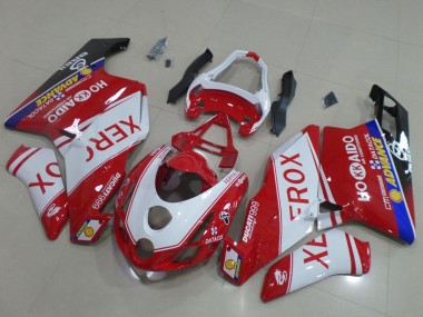 Carenados Moto Ducati 999 2003-2004 - Blanco Rojo Azul Negro Brillante Xerox OEM Estilo Fábrica