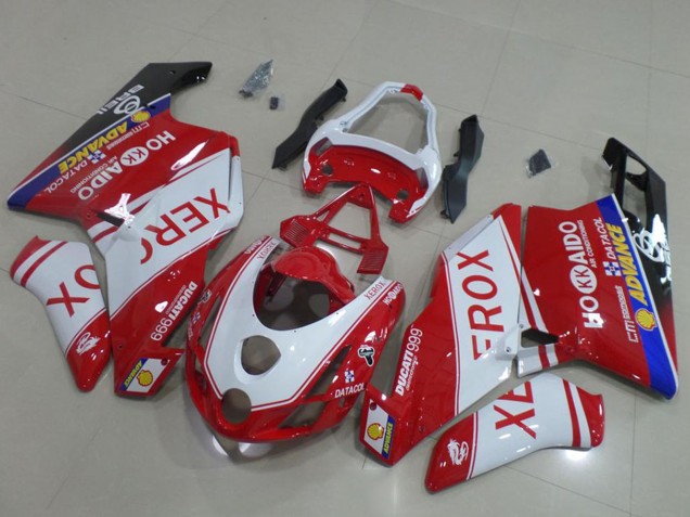 Carenados Moto Ducati 999 2003-2004 - Blanco Rojo Azul Negro Brillante Xerox OEM Estilo Fábrica