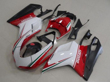 Carenados Moto Ducati 1198 2007-2014 - Blanco Rojo Verde Negro Mate Fábrica