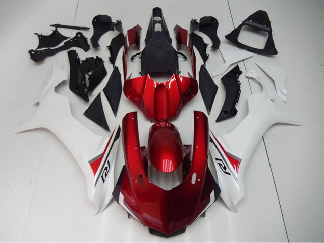 Carenado Moto Yamaha YZF R1 2015-2019 - Blanco Rojo Negro Fábrica