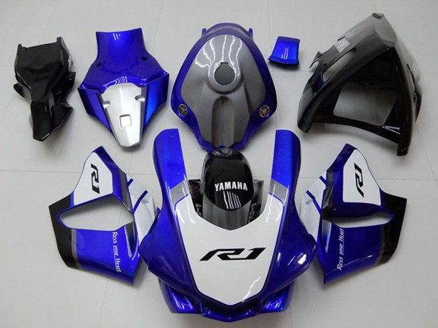 Carenados Moto Yamaha YZF R1 2015-2019 - Blanco Azul Negro Brillante Fábrica