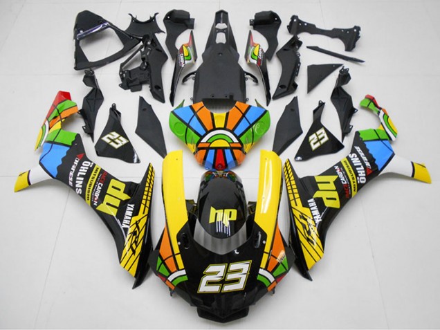 Carenados Moto Yamaha YZF R1 2015-2019 - Amarillo Rojo Azul Verde HP RuedaColores 23 Fábrica