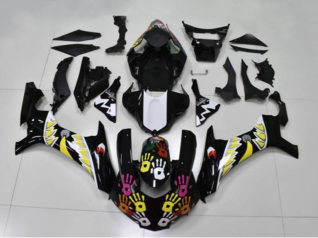 Carenados Moto Yamaha YZF R1 2015-2019 - Negro Blanco Amarillo Rosa Tiburón Fábrica