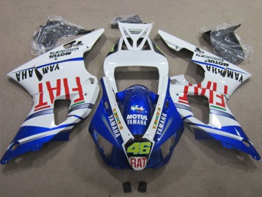 Carenados Moto Yamaha YZF R1 1998-1999 - Blanco Azul Rojo Motul Fiat 46 Fábrica