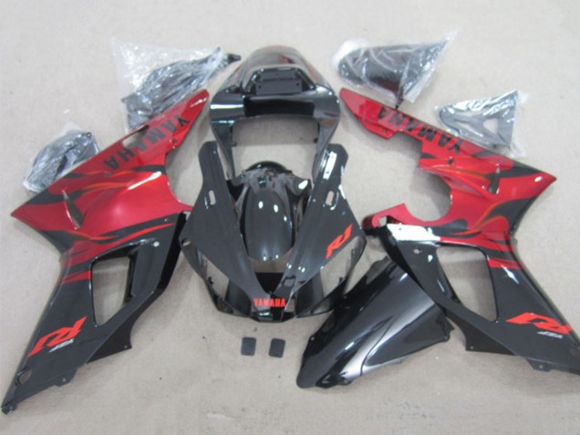 Carenados Moto Yamaha YZF R1 2000-2001 - Rojo Negro Brillante Fábrica