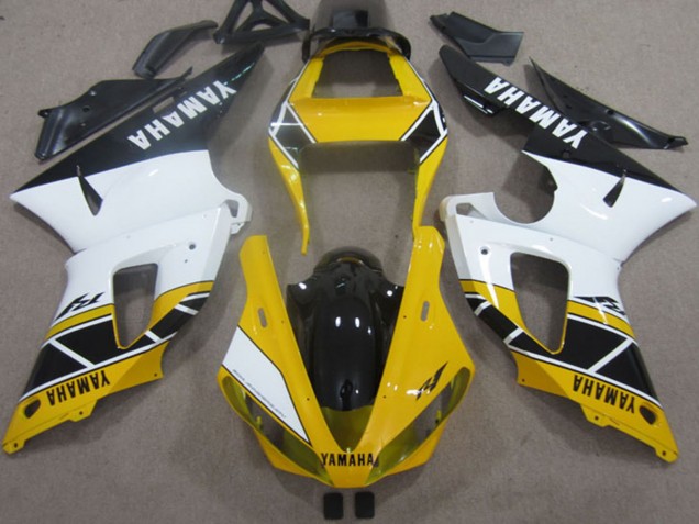 Carenados Moto Yamaha YZF R1 2000-2001 - Amarillo Blanco Negro Fábrica